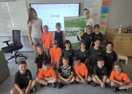 Grade 1B with Alexia and Elizabeth