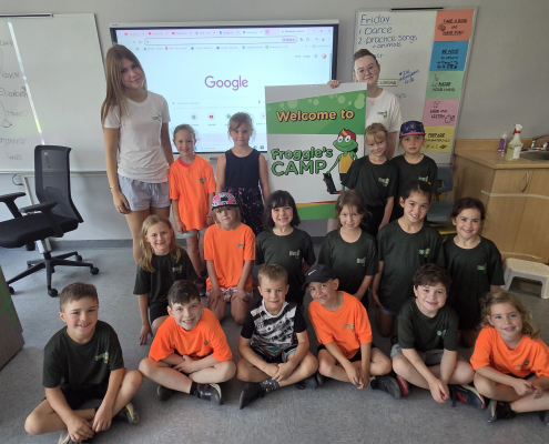 Grade 1B with Alexia and Elizabeth